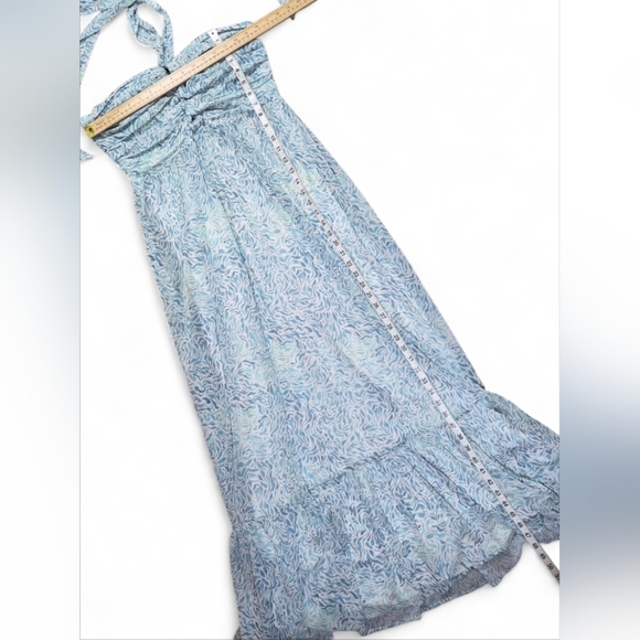Allison New York Floral Halter Maxi Dress Size Medium - Picture 9 of 14